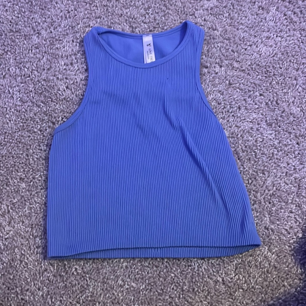 blue workout top